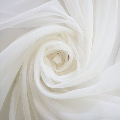 Тюль капрон без утяжелителя h-300 см Т468-04-02 молочный однотонный