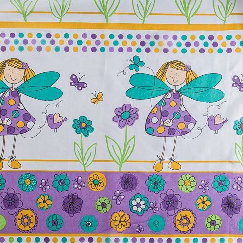 Тюль капрон Т450-01-45 белый принтованный