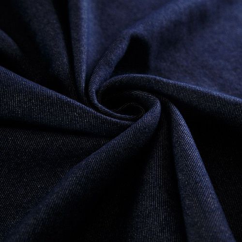 Ткань пальтовая 040-14405 темно-синий деним
