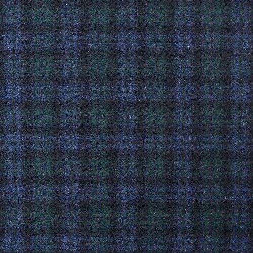 Ткань костюмная 025-09651 сине-зеленый принтованный