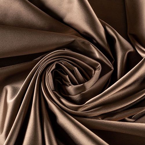 Атлас ватуссо К2-463 бронзово-оливковый однотонный