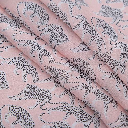 Креп-шифон вискозный 027-20098 розовая пудра