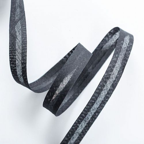 Косая бейка Gamma 15 мм хлопок GK-15C-081 черный