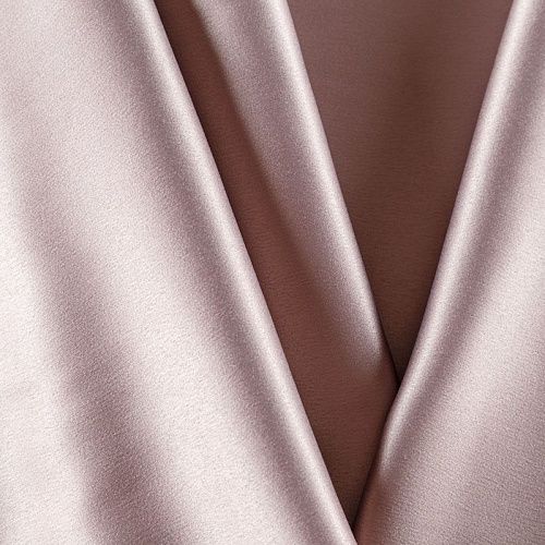 Сатин стрейч 001-08128 серебристо-розовый однотонный