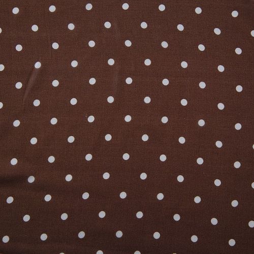 Шифон шелковый 068-12258 шоколадный принтованный