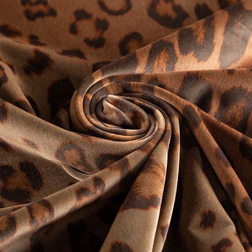 Бархат Etro 002-16269 кэмел принтованный