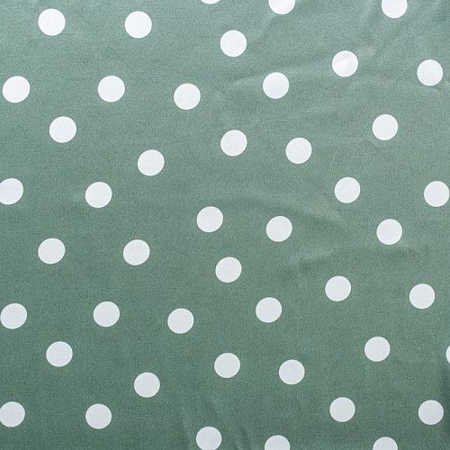 Шелк синтетический 065-01336 хвойный зеленый принтованный