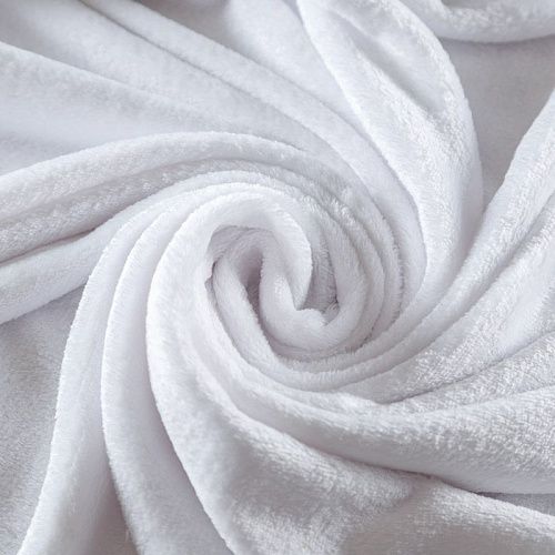 Флис-мех 061-09177 белый однотонный