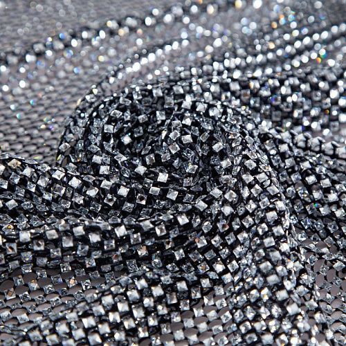 Сетка со стразами Swarovski 050-19859 черный
