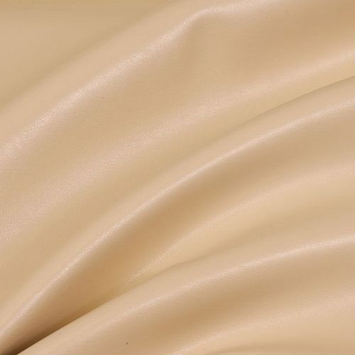 Ткань мебельная экокожа 22-02-10587 сливочный однотонный