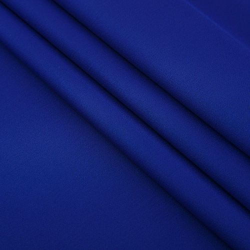 Креп 026-18698 королевский синий однотонный
