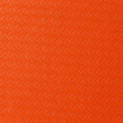 Экокожа фактурная К05-658 мандариновый однотонный