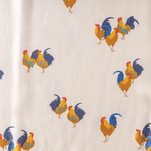 Креп-пике К36-119 молочный принтованный