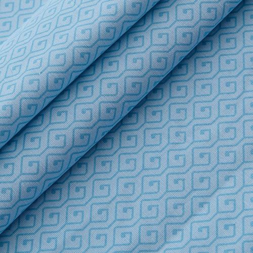 Бязь ш.220 см 007-13837 голубой принтованный