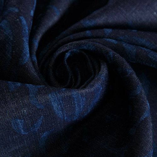 Джинс 015-14721 темно-синий принтованный