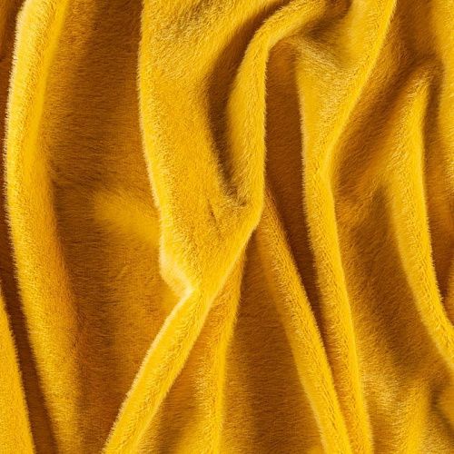 Мех искусственный К30-117 желтый однотонный