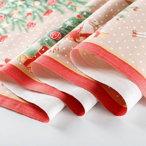 Дорожка декоративная 063-03491 бежевый принтованный