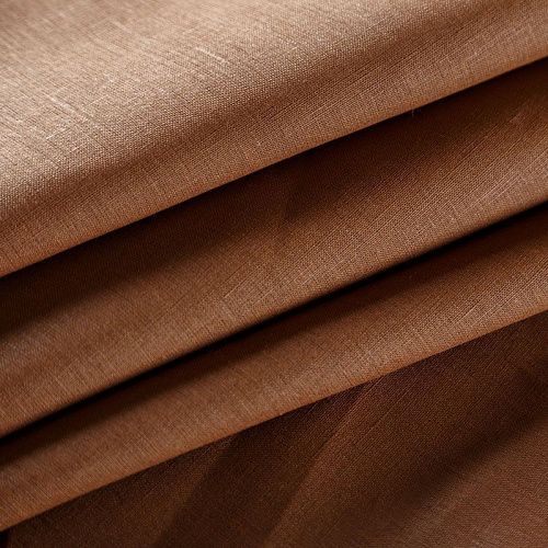 Лен натуральный 035-07905 корица однотонный