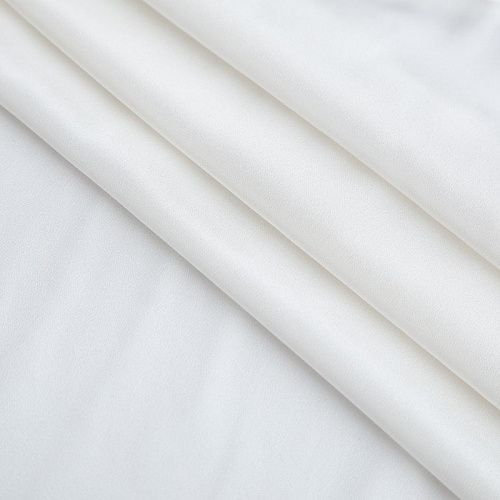 Крепдешин шелковый 028-20306 теплый белый