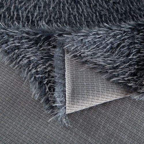 Мех искусственный на трикотажной основе 037-20751 серо-стальной