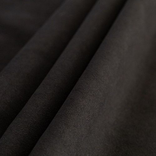 Замша портьерная h-300 см 529-02-90 черный однотонный