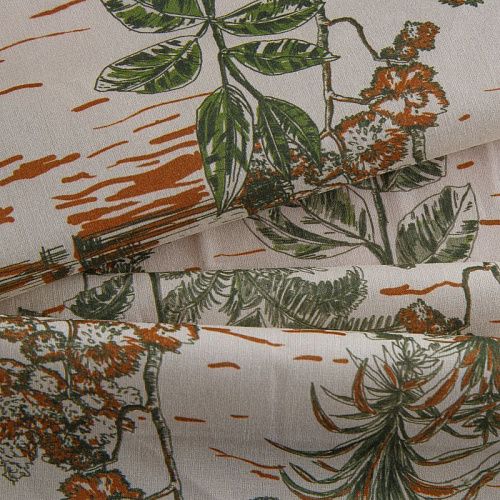 Батист 003-16574 экрю принтованный