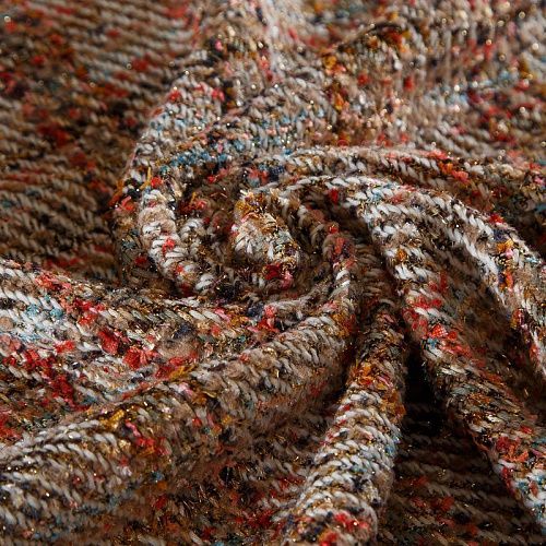 Твид Balenciaga 052-19146 бежевый мультиколор