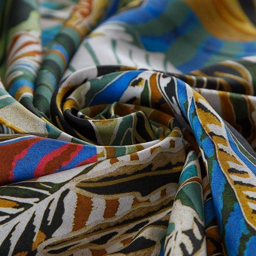 Штапель 069-16197 мятно-бирюзовый мультиколор