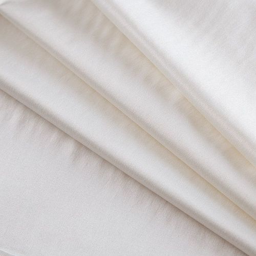 Сатин стрейч 001-16377 айвори однотонный