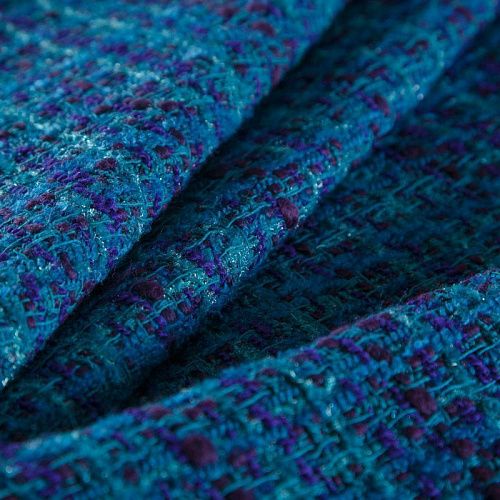 Твид 052-16529 синий/зеленый