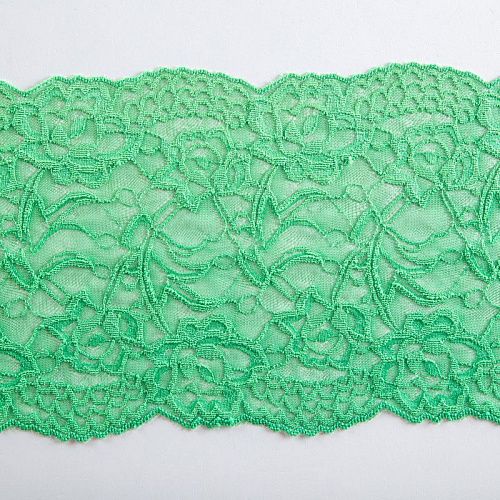 Кружево эластичное 170 мм Ф01-0079 малахитовый