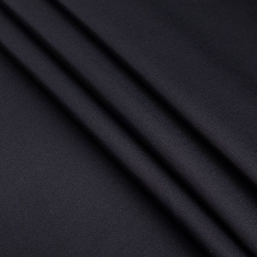 Коттон стрейч 063-20381 черный однотонный