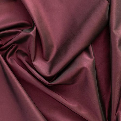 Ткань портьерная тафта h-295 см Т241-02-327 винный однотонный