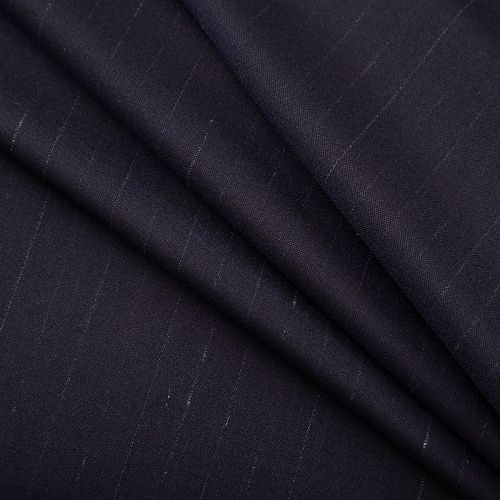 Ткань костюмная стрейч 025-19281 черный полоска