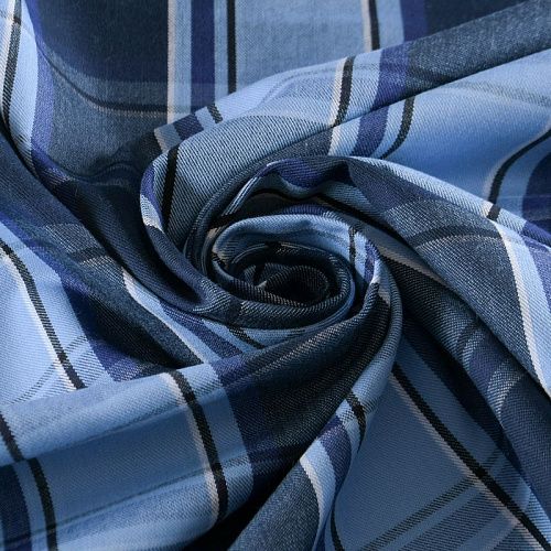 Коттон 063-12301 голубой принтованный