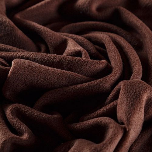 Флис 061-09173 коричневый однотонный