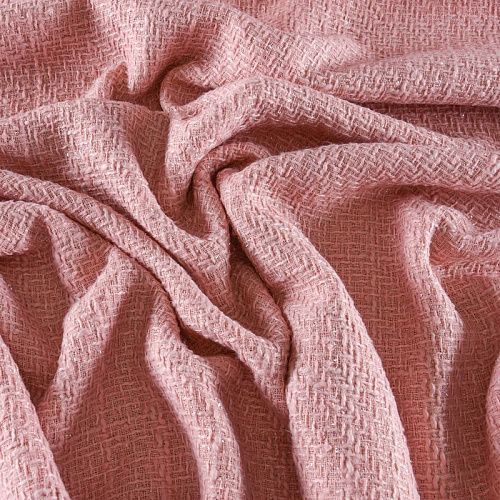 Твид шанель 052-11686 персиково-розовый