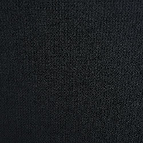 Креп двойной 026-12042 черный однотонный