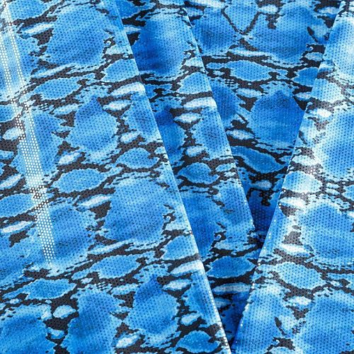 Лайкра 005-06244 ярко-синий принтованный