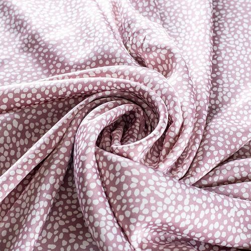 Шелк синтетический 065-01452 розовато-лиловый принтованный