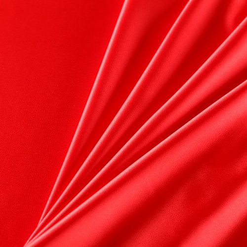 Сатин стрейч 001-07808 красный однотонный