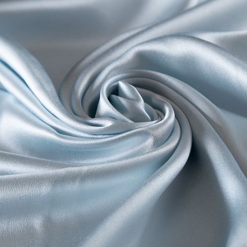 Шелк стрейч 065-14697 разбеленный голубой