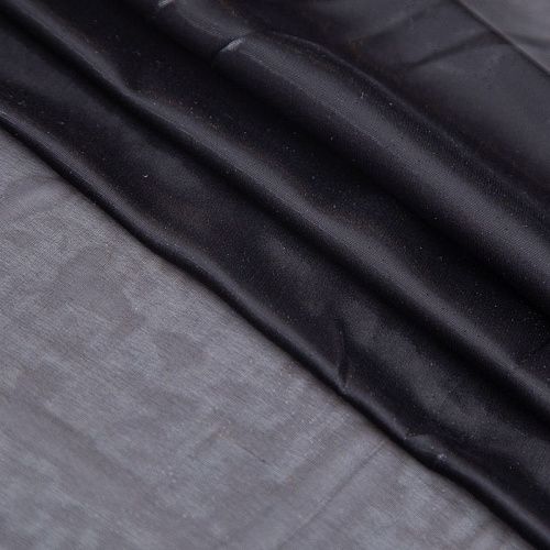 Шифон шелковый с люрексом 068-20321 черный