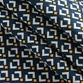 Коттон стрейч 063-12072 темно-синий принтованный