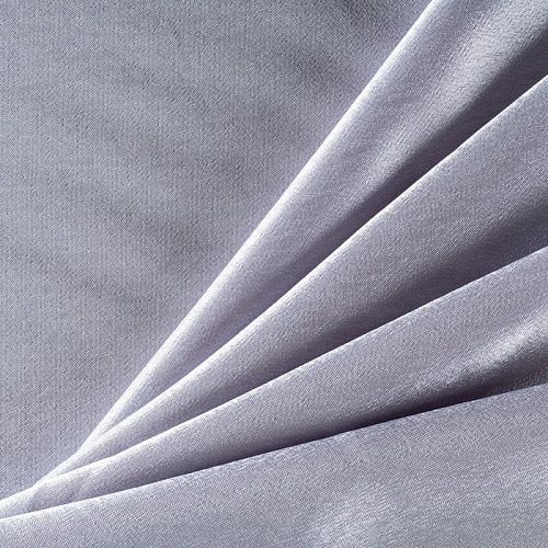 Креп-сатин К33-902 серебристо-серый однотонный