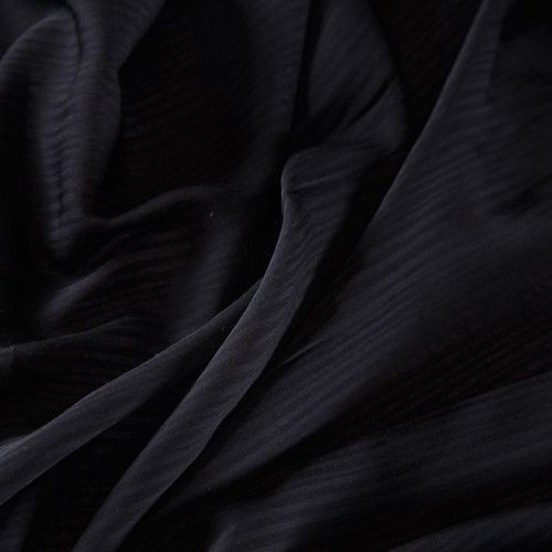 Ткань плательно-рубашечная 049-17570 черный однотонный