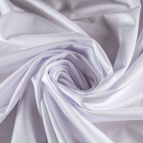 Лайкра К33-839 белый однотонный