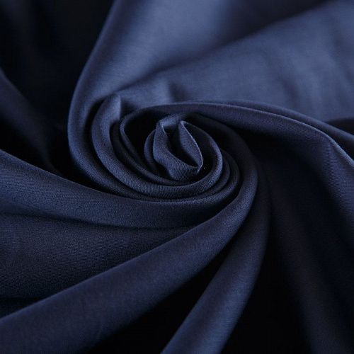 Хлопок 063-16355 темно-синий однотонный