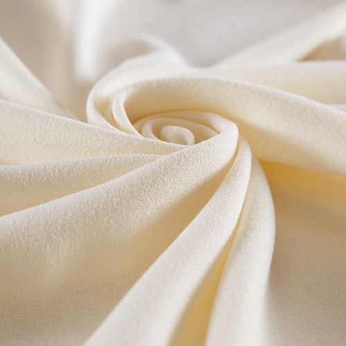 Креп вискозный Versace 026-16392 сливочный однотонный