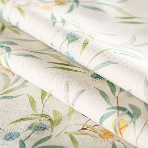 Ткань портьерная H-280 см 19-02-04963 молочный принтованный